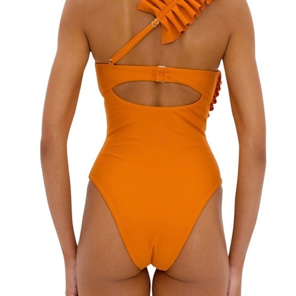 NWT Andrea Iyamah Nisi Ruffle One piece Swimsuit - Picture 4 of 10